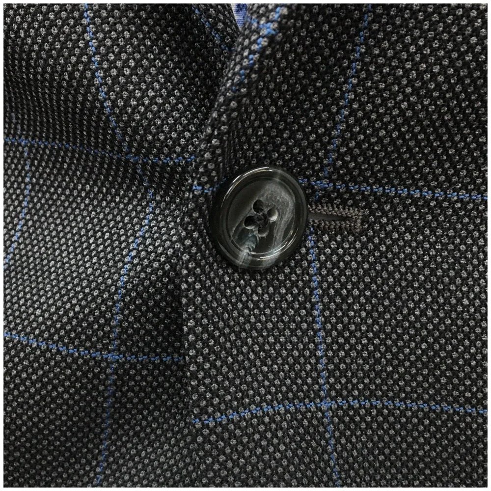 TOM JAMES Men Bespoke Blazer Sport Coat Casual Jacket Size 42L Classic Wool Suit